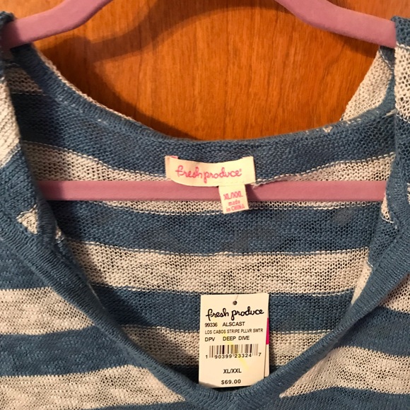 Fresh Produce hooded cotton pullover sweater - Picture 4 of 8